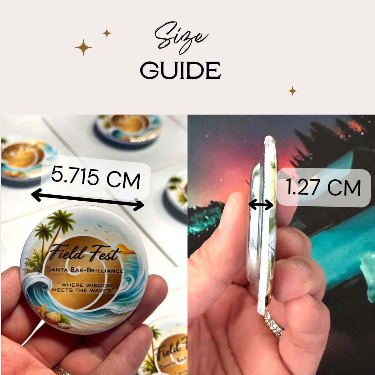 Custom Photo Bottle Opener Magnet - 6 pcs. Personalized Round Refrigerator Magnet -