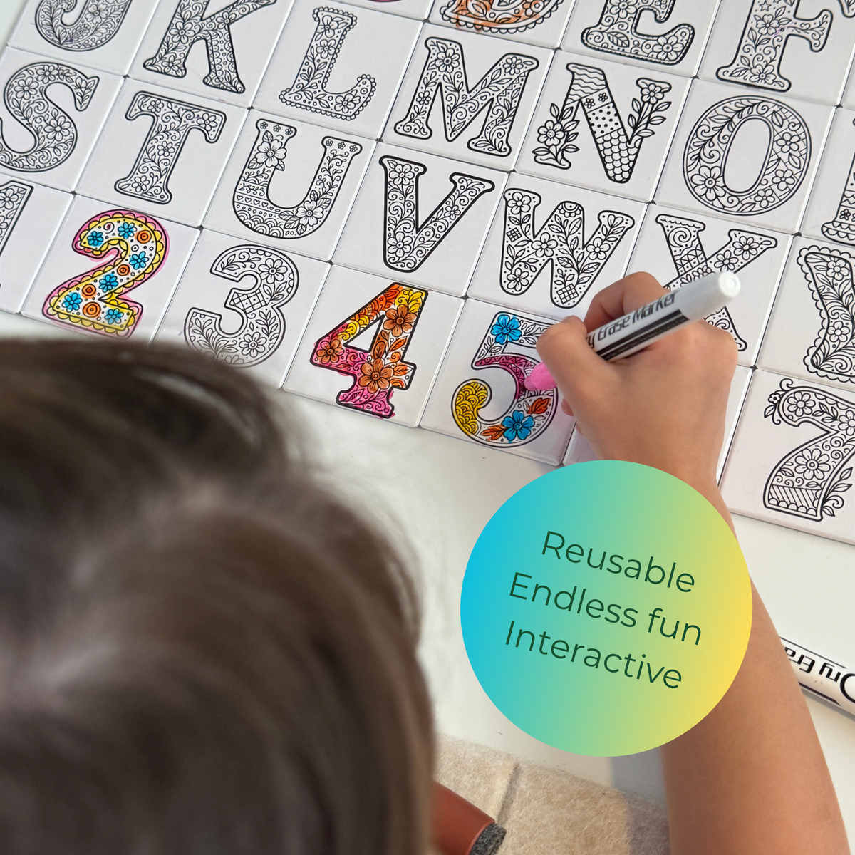 Alphabet Number Magnets Set | (36 Pcs) | Whiteboard Magnets