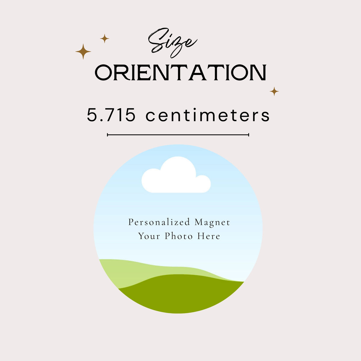 Custom Photo Bottle Opener Magnet - 6 pcs. Personalized Round Refrigerator Magnet -