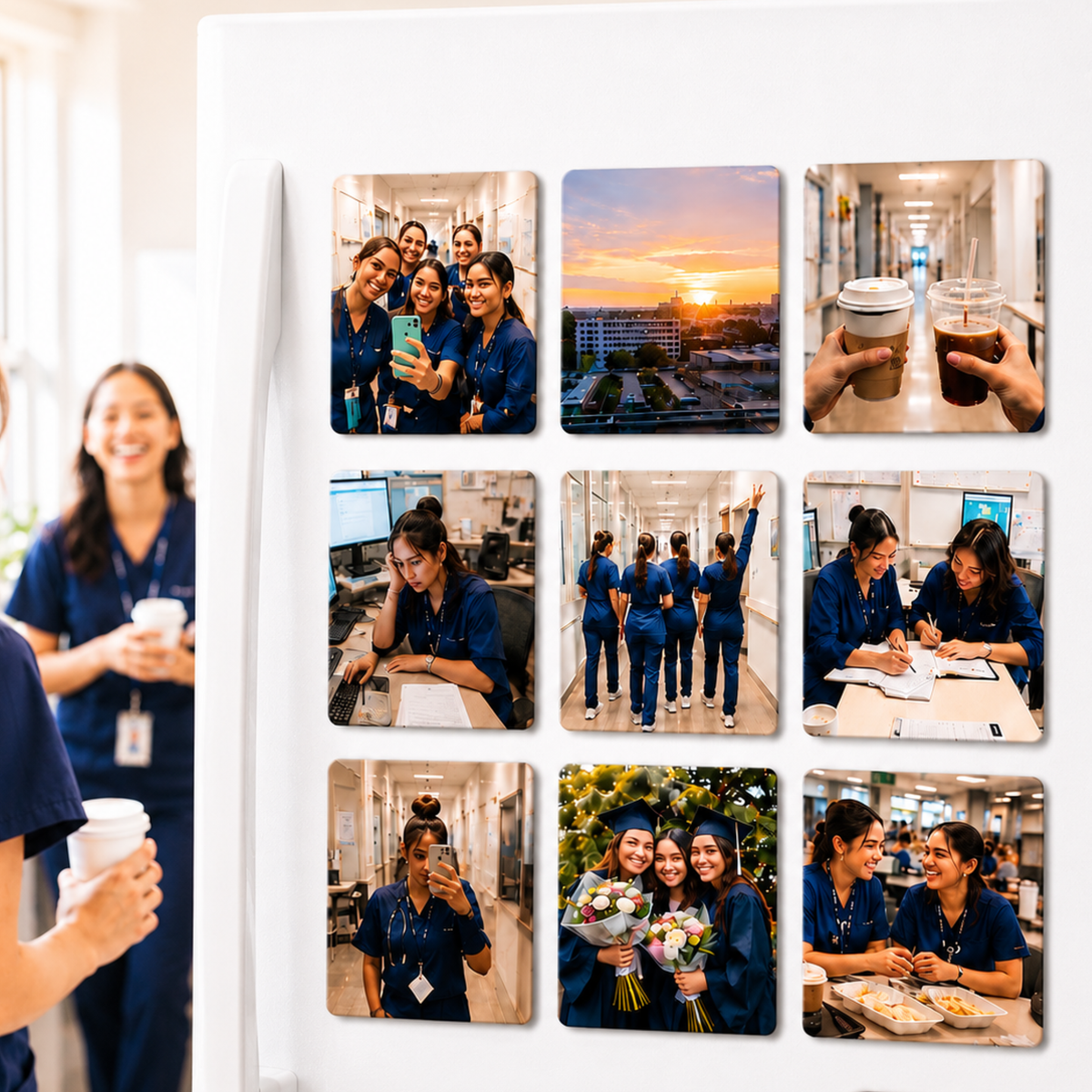 Nurse & Healthcare Photo Magnets | Personalized Memory Keepsake