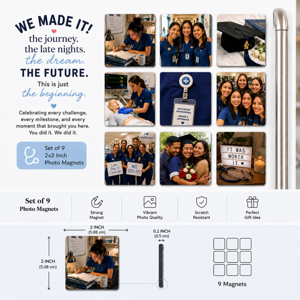 Nurse & Healthcare Photo Magnets | Personalized Memory Keepsake