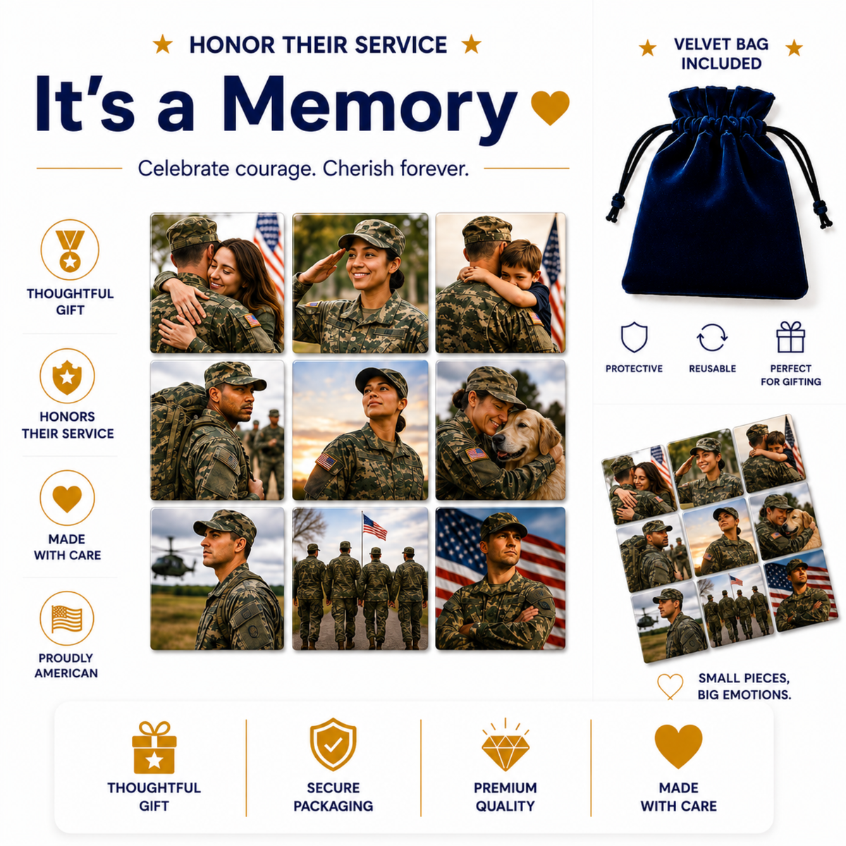 Personalized Military Photo Magnets, Homecomings and Service Memories