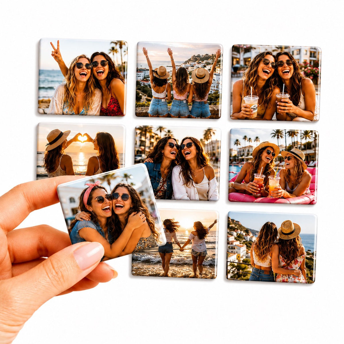 Best Friend Photo Magnets | Personalized Memory Keepsakes | PhotoCharm