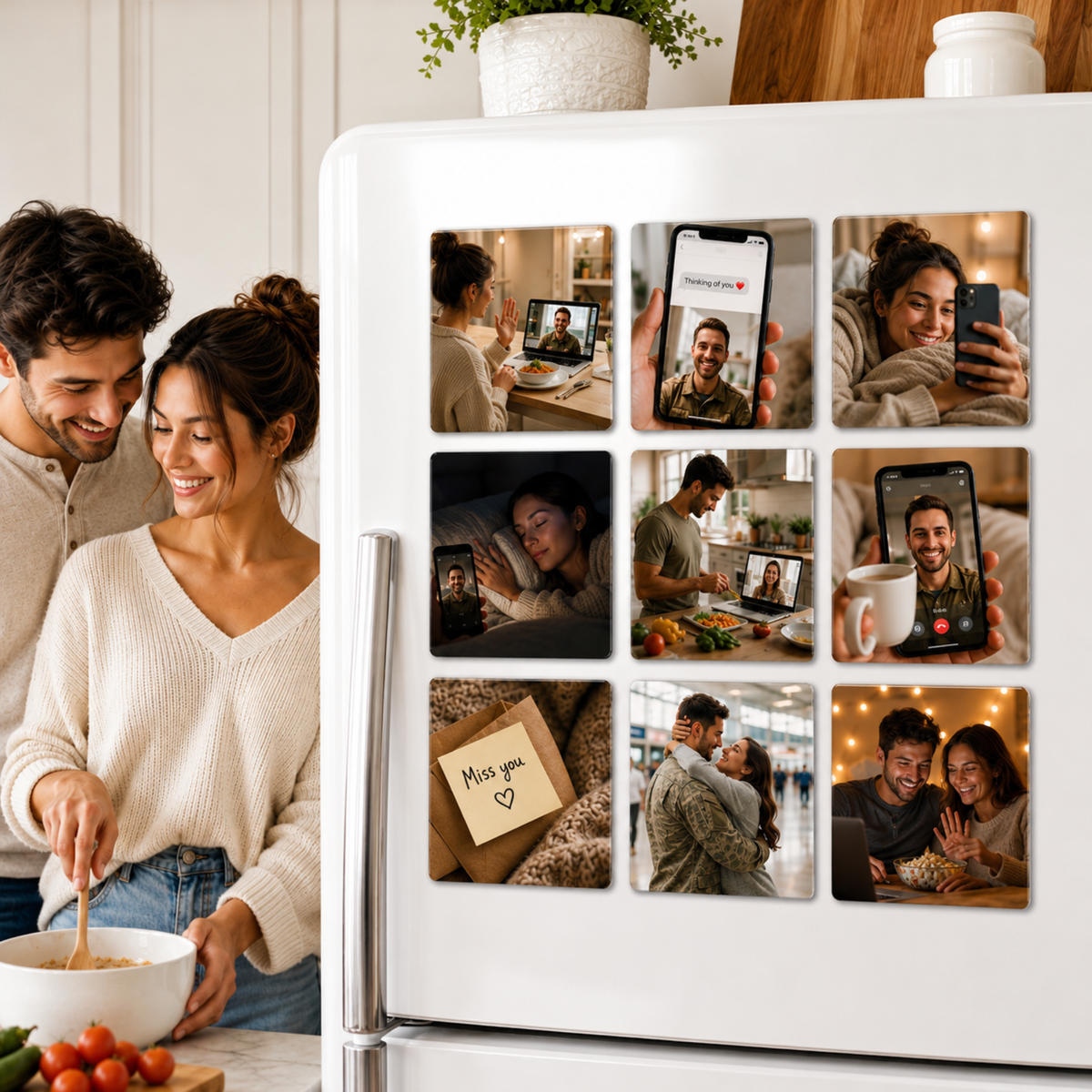 Long Distance Memory Magnets | Personalized Keepsakes