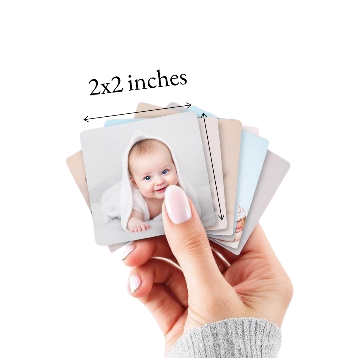 2x2 Square Custom Photo Magnet
