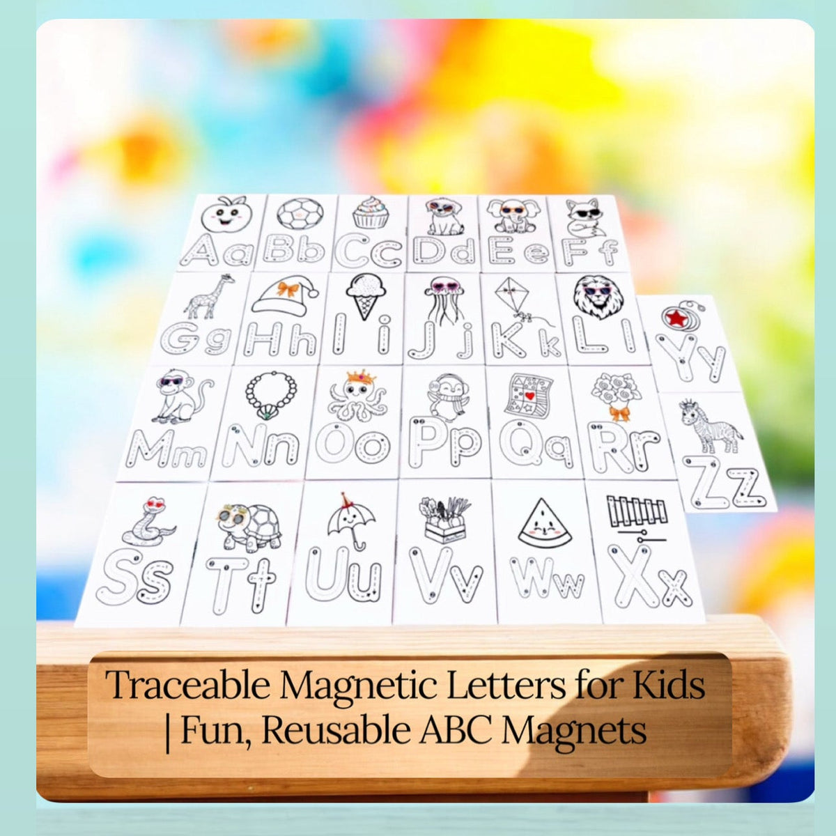 2x3" Alphabet Tracing Set | Reusable Learning Set for Kids-PhotoCharm