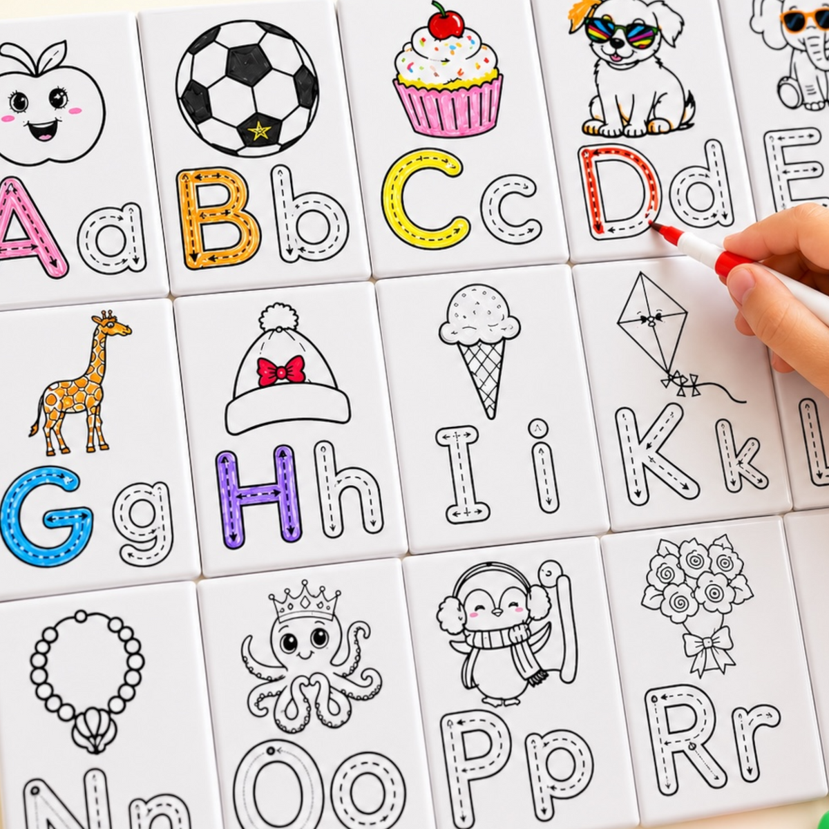 Alphabet Tracing Magnets | Reusable Learning & Letter Practice Set
