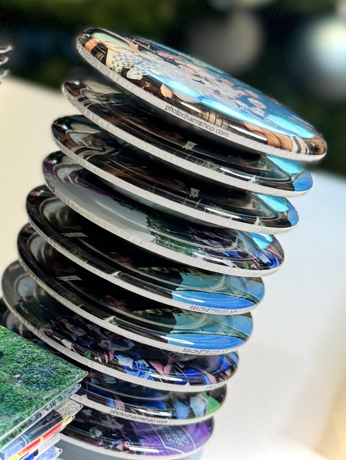 2.25 Round Custom Bottle Opener Photo Magnet