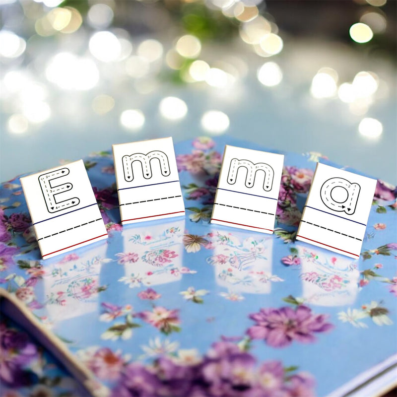 Personalized Name Tracing Magnets | Custom Reusable 2x3 - PhotoCharm