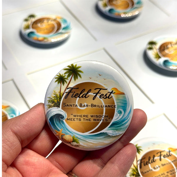 2.25 Round Custom Bottle Opener Photo Magnet