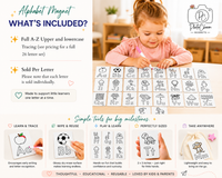Alphabet Tracing Magnets | Reusable Learning & Letter Practice Set