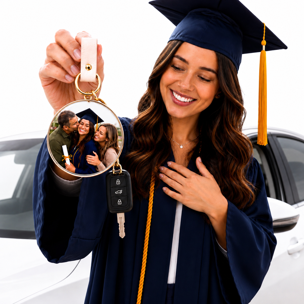 Graduation Photo Keychains, Personalized Keepsake