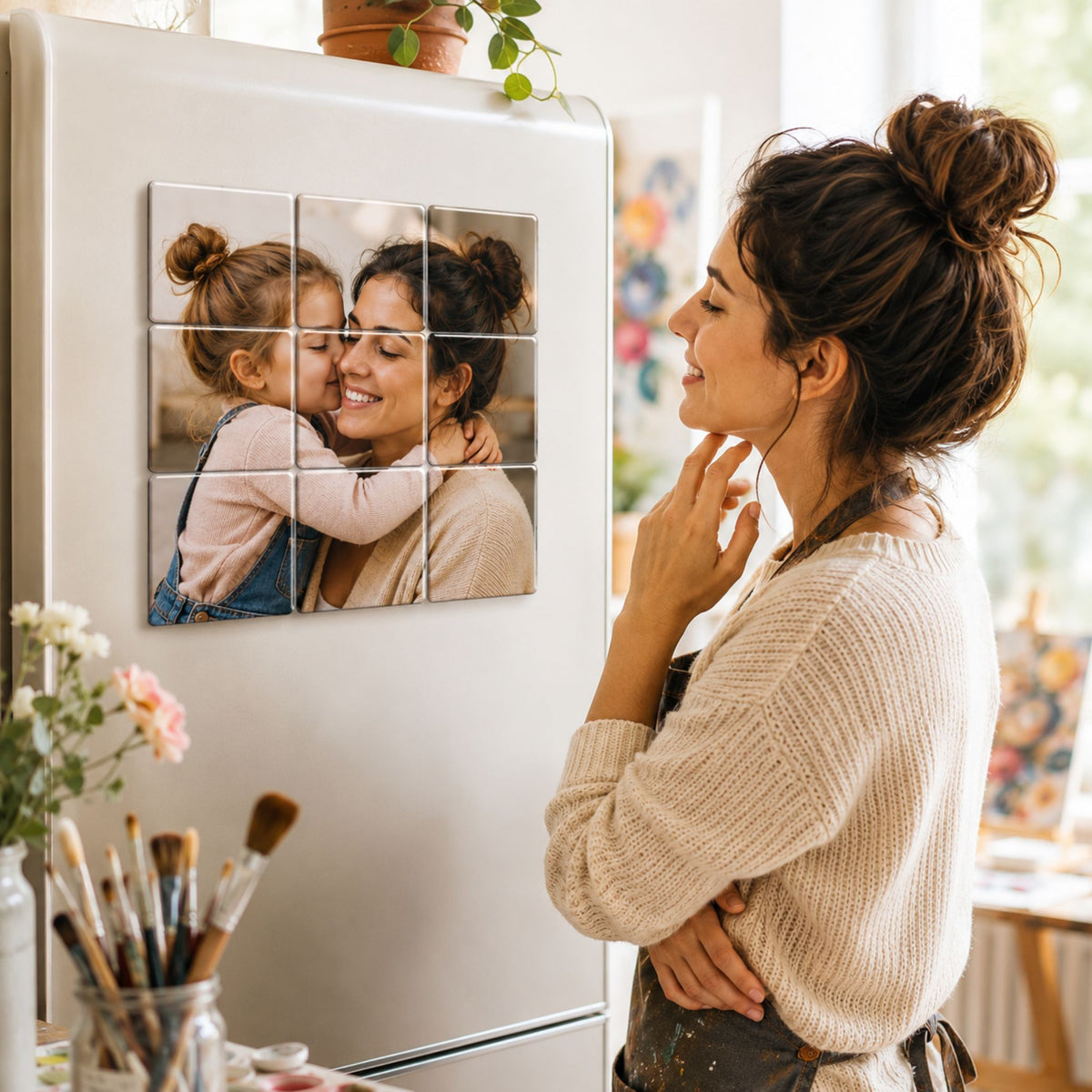 9 Piece Puzzle Photo Magnet | Personalized Memory Keepsake