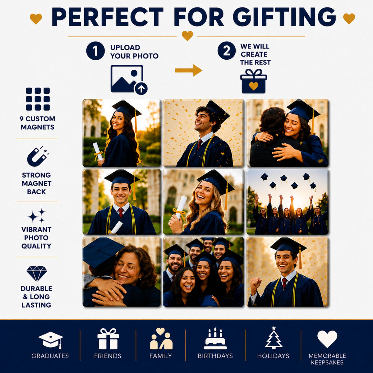 Graduation Photo Magnets & Personalized Keepsakes | PhotoCharm