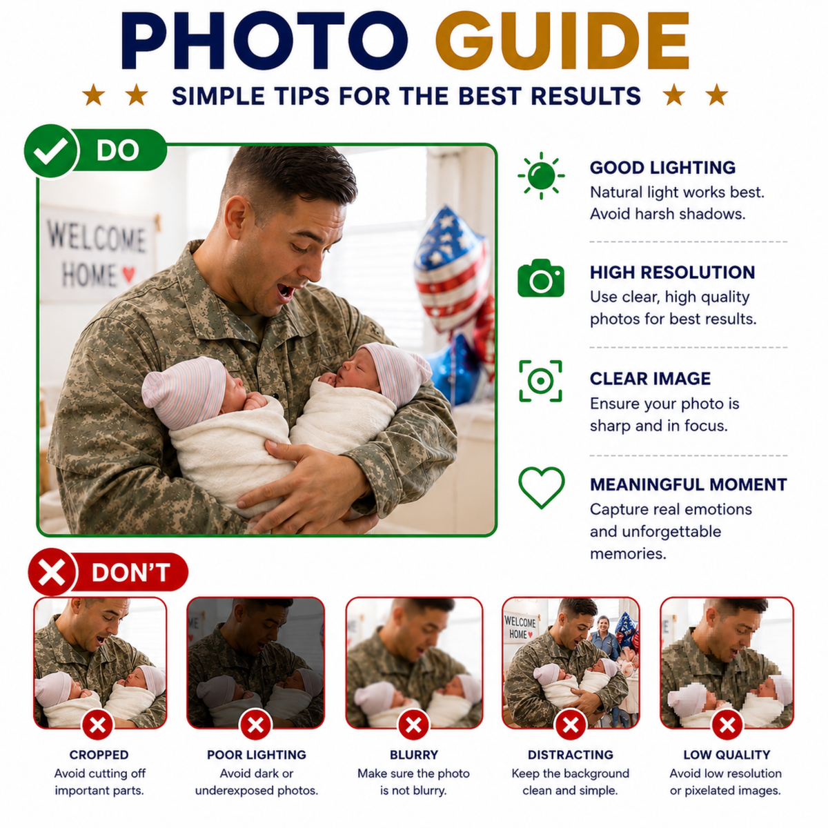 Personalized Military Photo Magnets, Homecomings and Service Memories