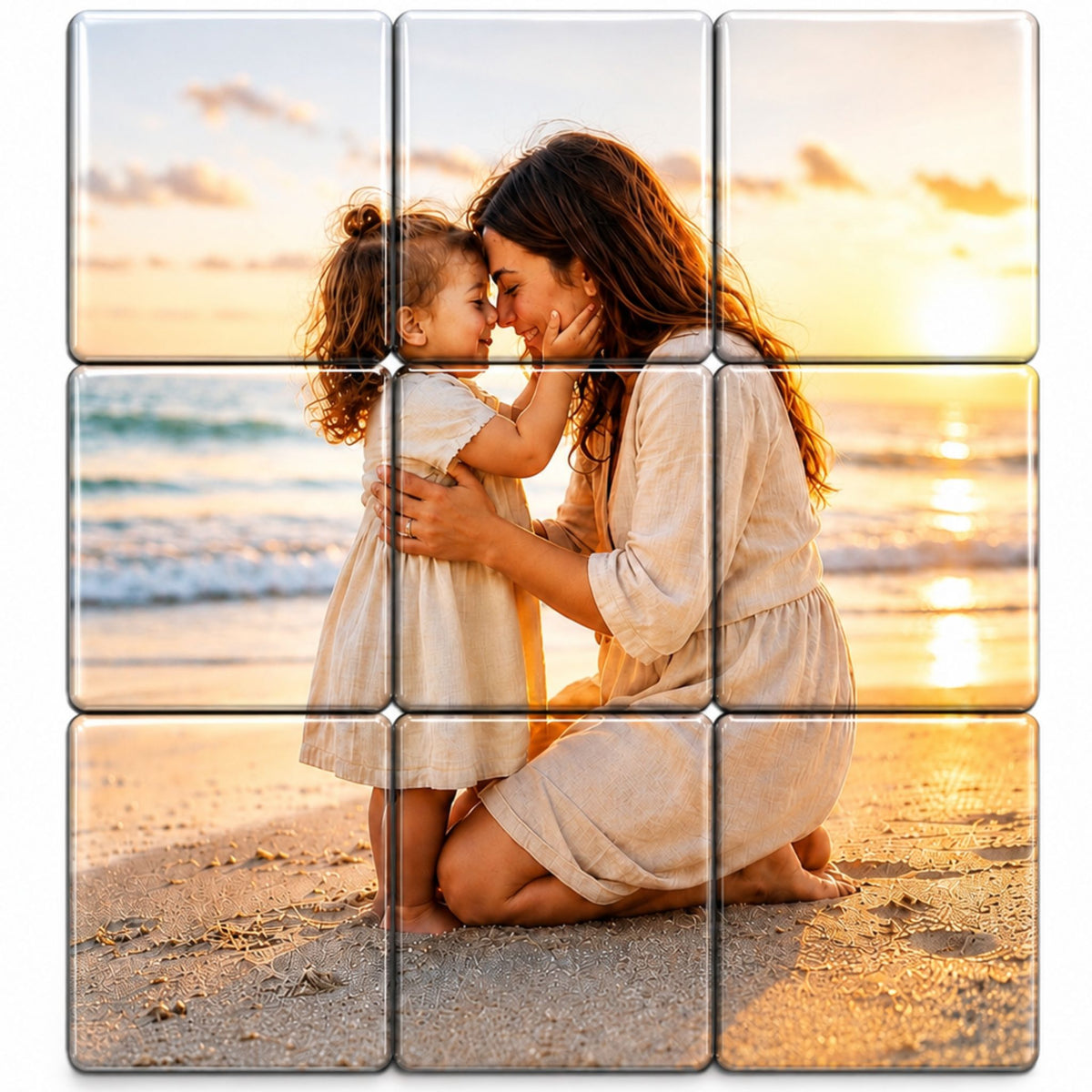 9 Piece Puzzle Photo Magnet | Personalized Memory Keepsake