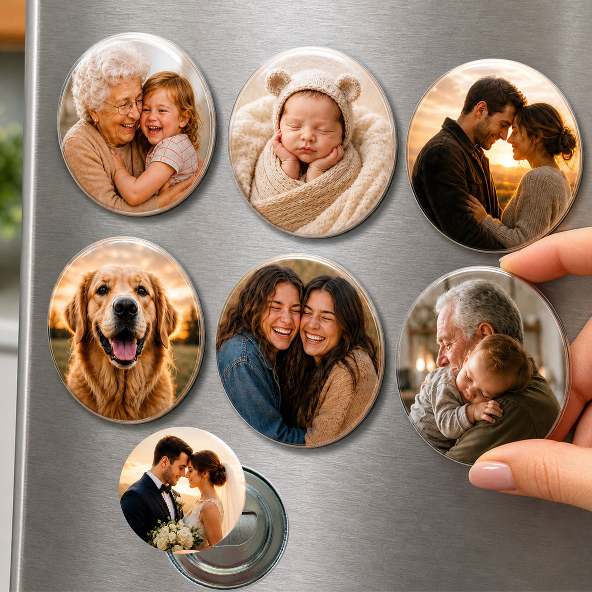 Turn Favorite Photos Into Everyday Keepsakes | Custom 2.25" Bottle Opener Set